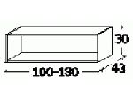 Антресоль на нишу 160см (1600х300х430), BNA-160